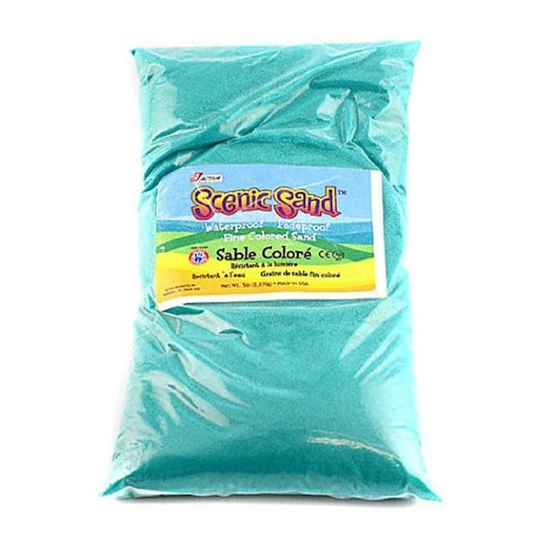 Scenic Sand Activa 5 lbs Bag of Colored Sand, Turquoise SC81441 - main